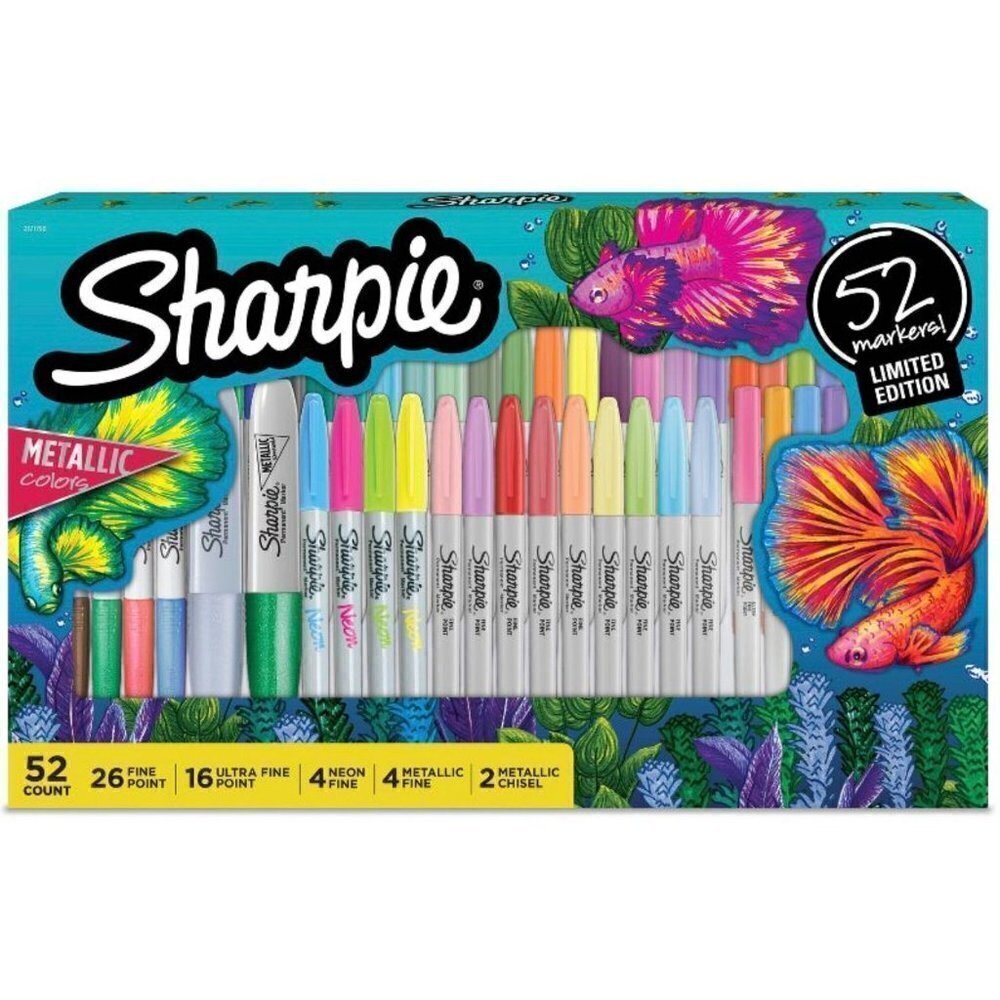 Sharpie 52ct Permanent Markers Fine Tip Holiday 2022